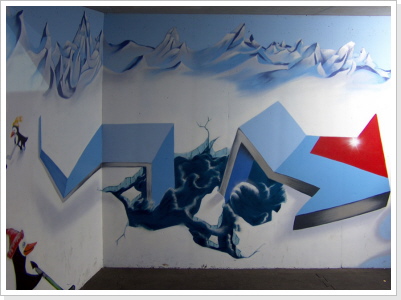 "Alles EIS" Eislaufhalle Erfurt "Alles EIS" Wandgestaltung (innen)