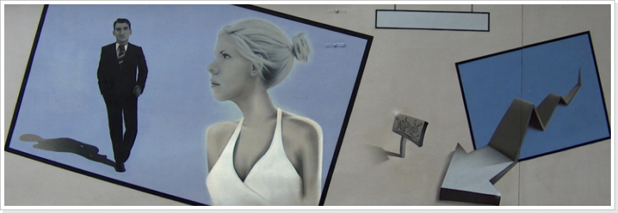 "Tennis mit Scarlet" Tennisclub Erfurt "Tennis mit Scarlet" Fassadengestaltung