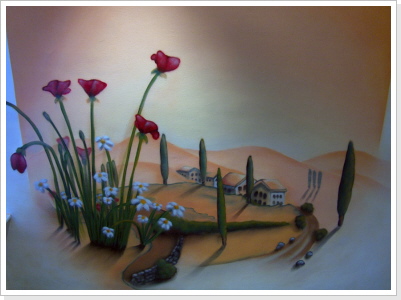 "Mediterran im Flur" Wandgestaltung "Mediterran im Flur" Wandgestaltung