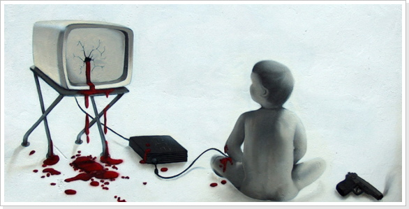 "Game over" Wandgestaltung "Game over" Wandgestaltung