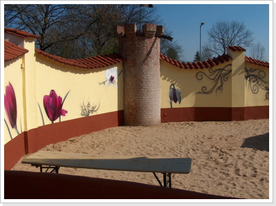 "Blüten-mehr" alte Weberei Nordhausen "Blüten-mehr" Wandgestaltung (Teil 03)