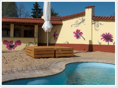 "Blüten-mehr" alte Weberei Nordhausen "Blüten-mehr" Wandgestaltung (Teil 04)