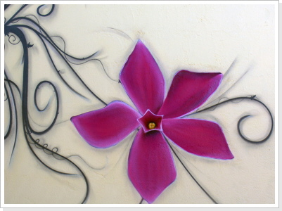 "Blüten-mehr" alte Weberei Nordhausen "Blüten-mehr" Wandgestaltung (Teil 05)