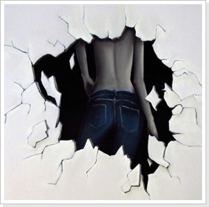 "Jeansgirl" Wandgestaltung